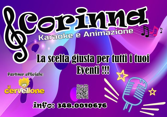 Logo di Corinna Karaoke e Animazione